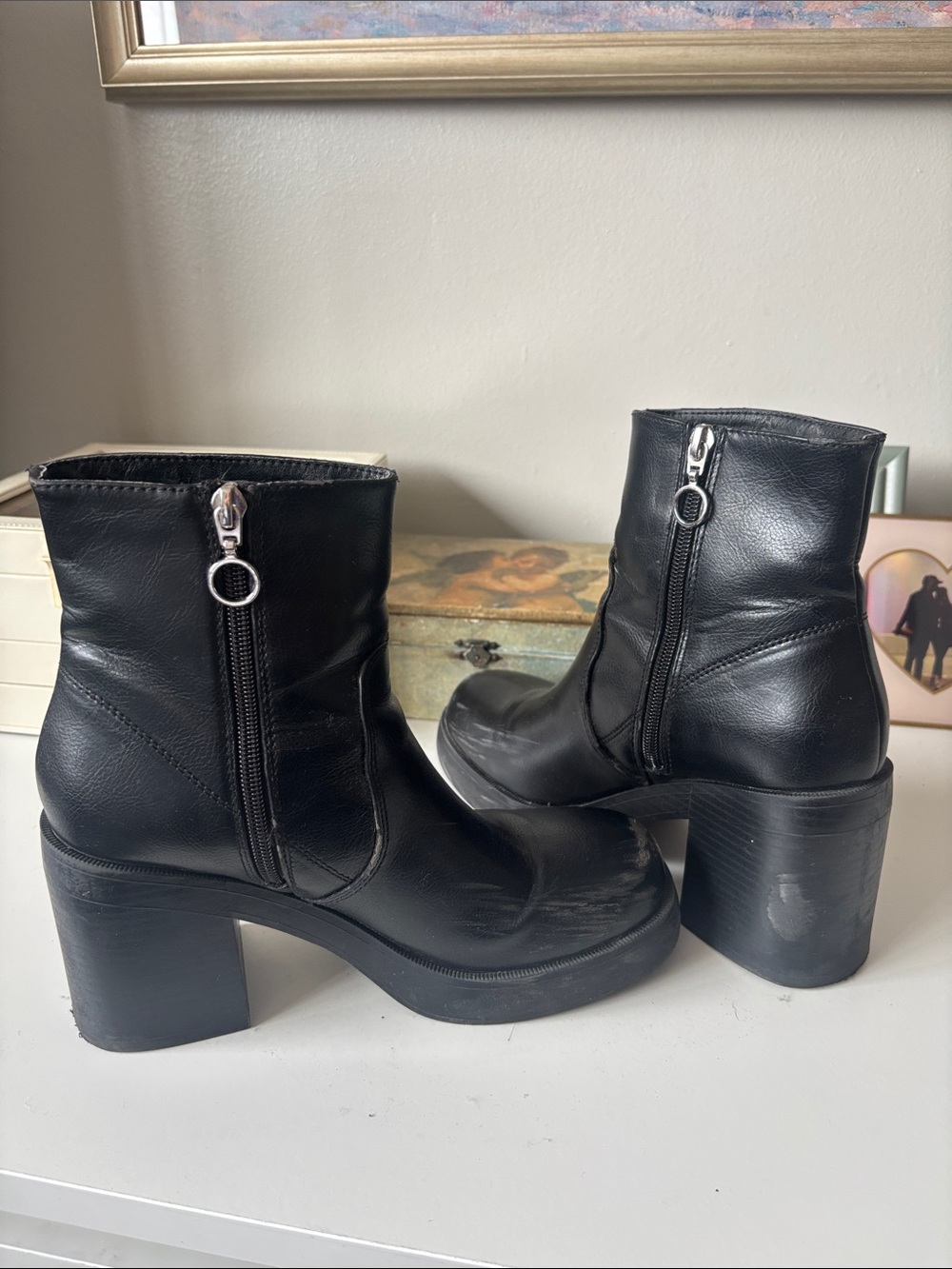 Dirty Laundry Black Platform Ankle Booties - Picture 6 of 6